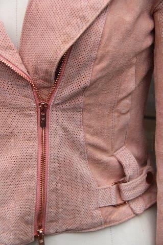 Bikerjasje roze Goosecraft mt S Vaste prijs OPRUIMING, Goosecraft, Verzenden, Jasje, Roze