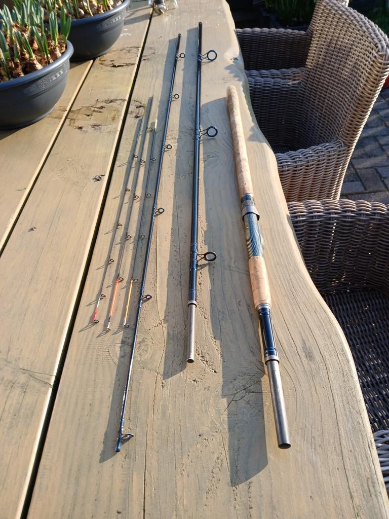 JVC Power Feeder XX Heavy met JVC Molen, Watersport en Boten, Hengelsport | Witvissen, Ophalen, Werphengel