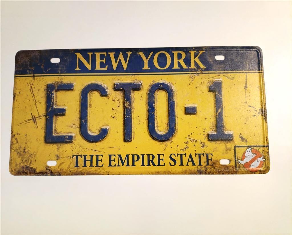 Ghostbusters Ecto-1 replica Nummerbord | Nummerplaat, Verzamelen, Ophalen of Verzenden, Nieuw, Film, Foto of Kaart