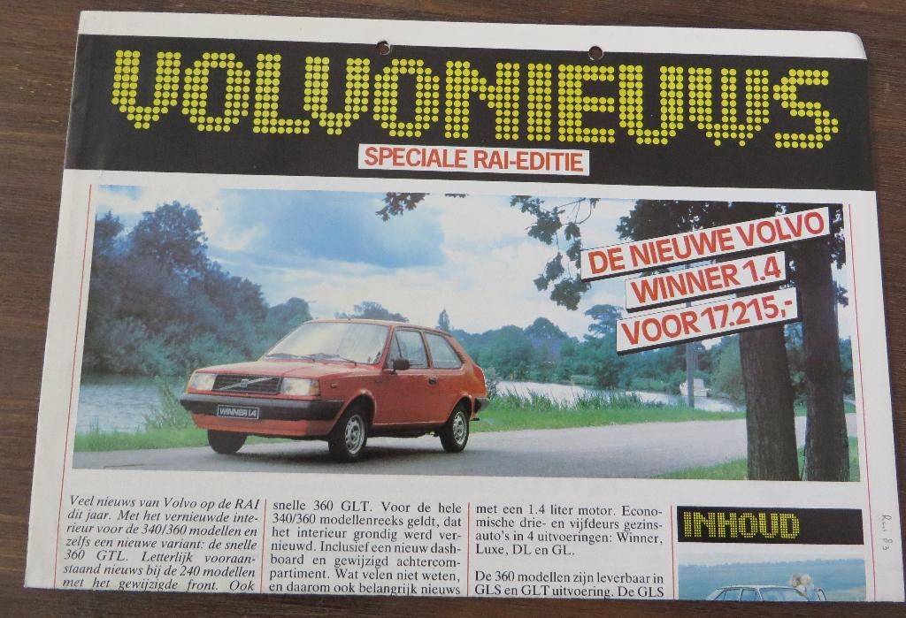 Volvo nieuws RAI editie 1983, Ophalen of Verzenden, Gebruikt, Auto