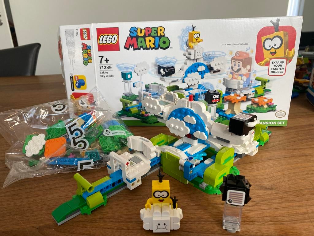 Lego Super Mario 71389 Lakitu Sky World - Zeer goede staat, Ophalen of Verzenden, Zo goed als nieuw, Complete set, Lego