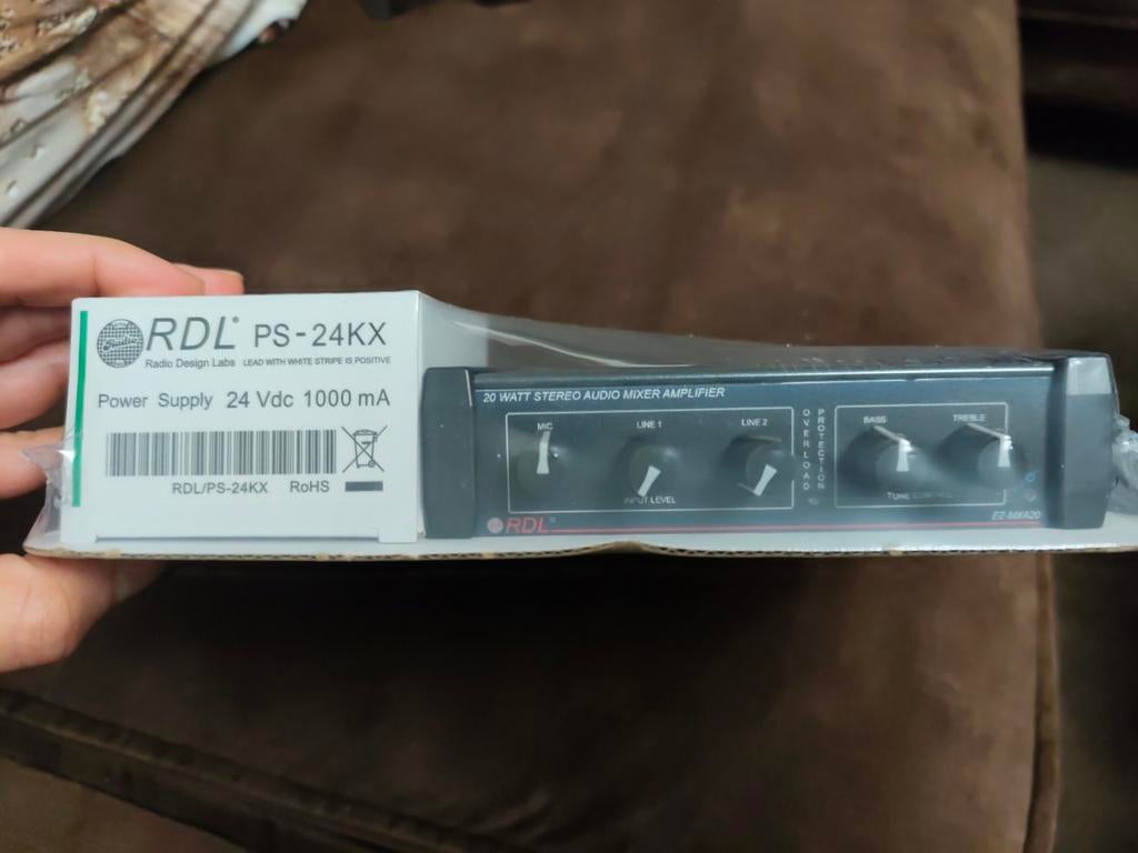 RDL - EZ-MXA20X - powered mixer nieuw in verpakking, Ophalen of Verzenden, Nieuw, Minder dan 5 kanalen, Microfooningang