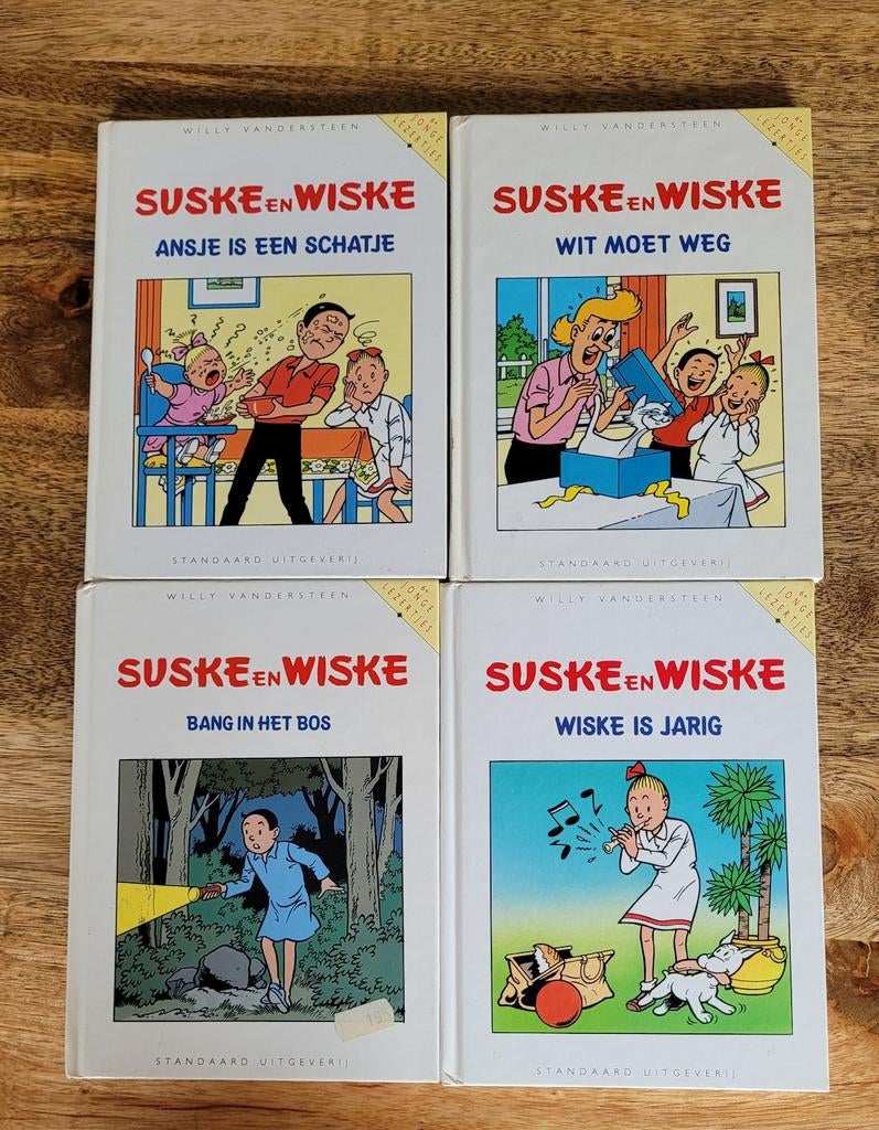 4 Suske en Wiske harde kaft boekjes - Jonge lezertjes 6+, Boeken, Ophalen, Gelezen, Willy Vandersteen, Fictie algemeen