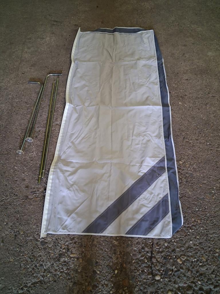 Raamluifel voor caravan - Nette staat, 185x72 cm, Caravans en Kamperen, Caravan accessoires, Ophalen, Gebruikt