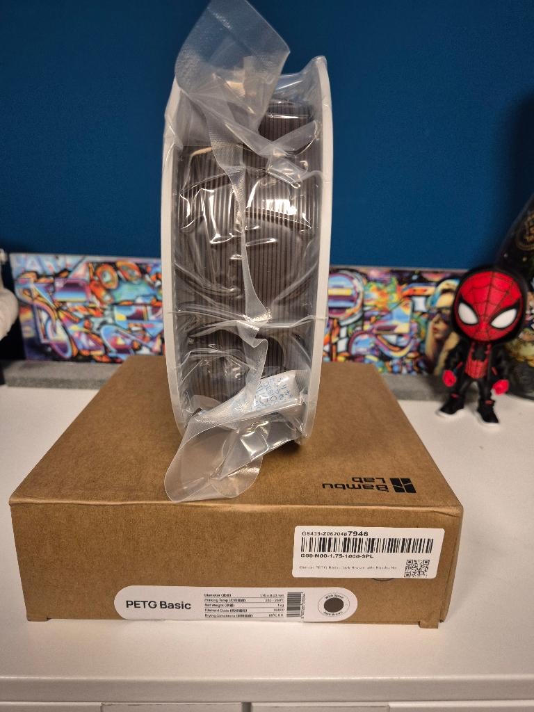 Bambu Lab PETG Basic - Dark Brown (Donkerbruin) - Incl Spool, Computers en Software, 3D-printerbenodigheden, Ophalen of Verzenden