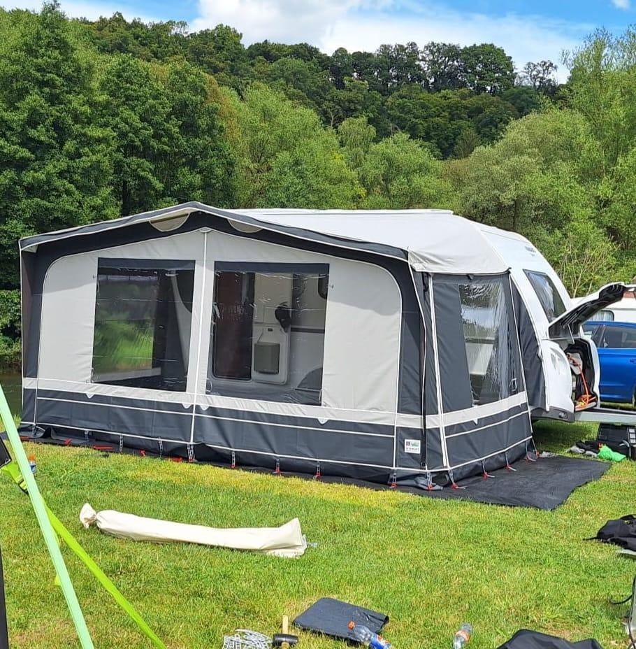 Goldcamp Barbados 240 voortent 855-880 cm, Ophalen, Zo goed als nieuw, Tot en met 4