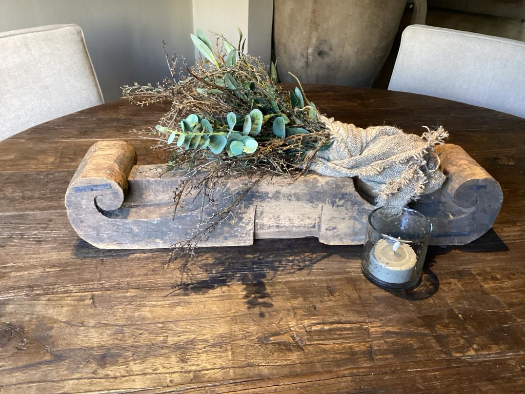 Sober landelijk houten ornament, Huis en Inrichting, Woonaccessoires | Overige, Hout, Gebruikt, Ophalen of Verzenden, Landelijk