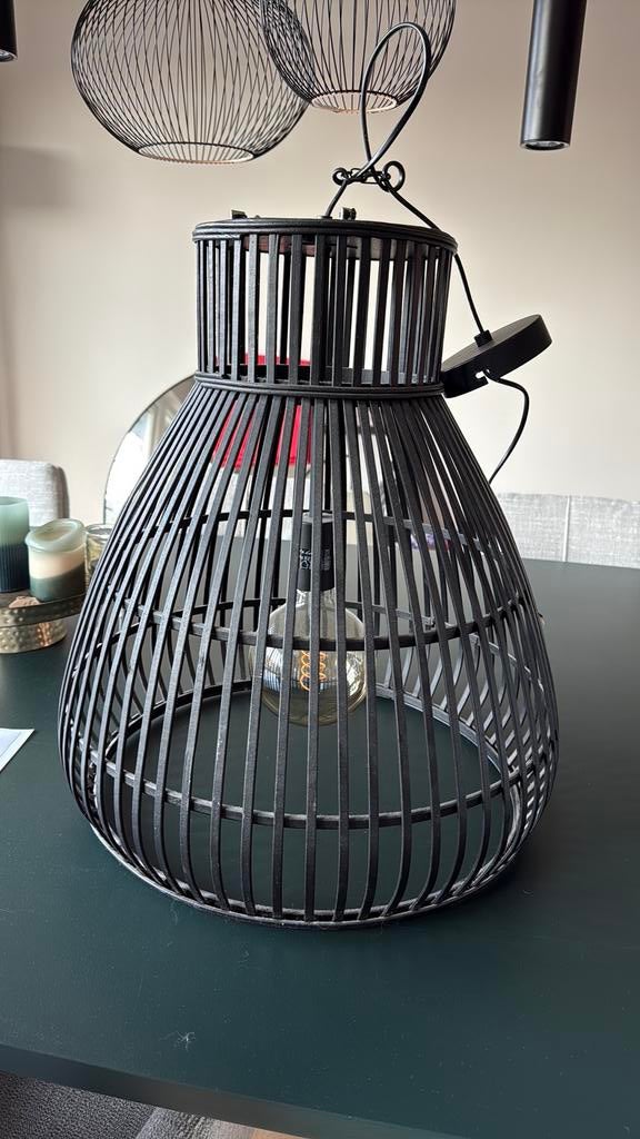 Mooie hang lamp wood, Ophalen of Verzenden, Zo goed als nieuw, Minder dan 50 cm