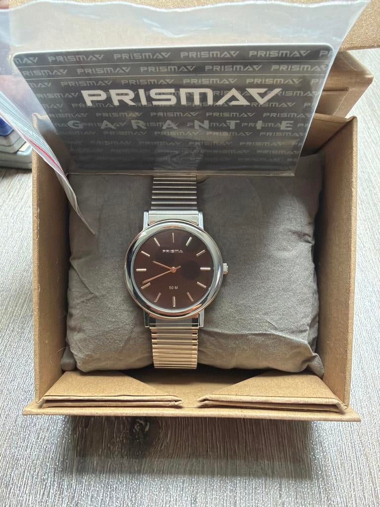 Prisma Horloge - Zo goed als nieuw, Overige merken, Staal, Polshorloge, Ophalen of Verzenden