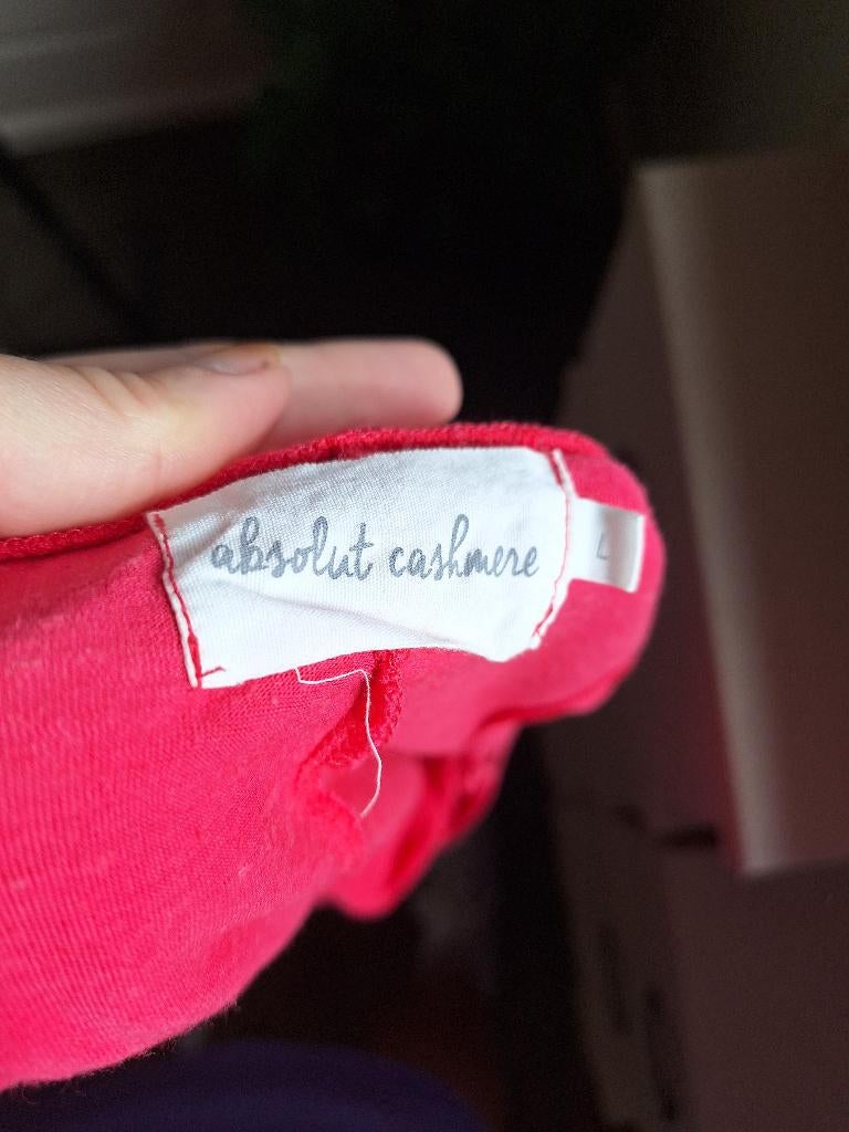 Absolut Cashmere lange hard roze jurk L, Verzenden, Maat 42/44 (L), Zo goed als nieuw, Roze