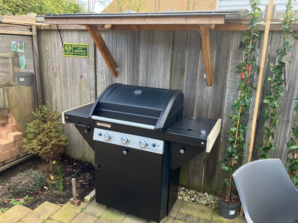 Dakje (afdakje) voor bbq of haard hout, Tuin en Terras, Ophalen, Gebruikt