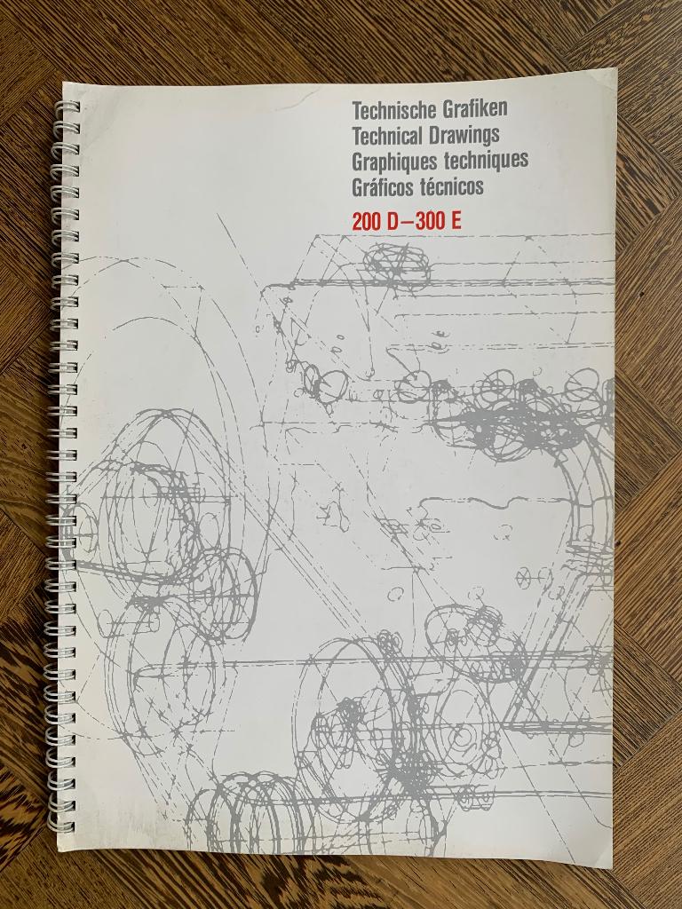 Technische Grafiken Mercedes-Benz 200D - 300 E W124 1984, Nieuw, Mercedes-Benz, Mercedes, Ophalen of Verzenden