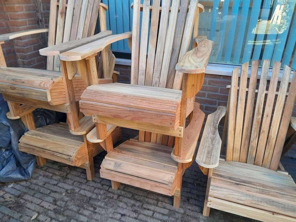 Douglas tuinstoelen bearchair adirondack, Tuin en Terras, Tuinsets en Loungesets, Ophalen of Verzenden, Nieuw, Hout, Stoel