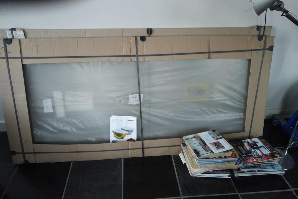 Riho Douche scherm gehard glas nautic n209, Ophalen, Nieuw