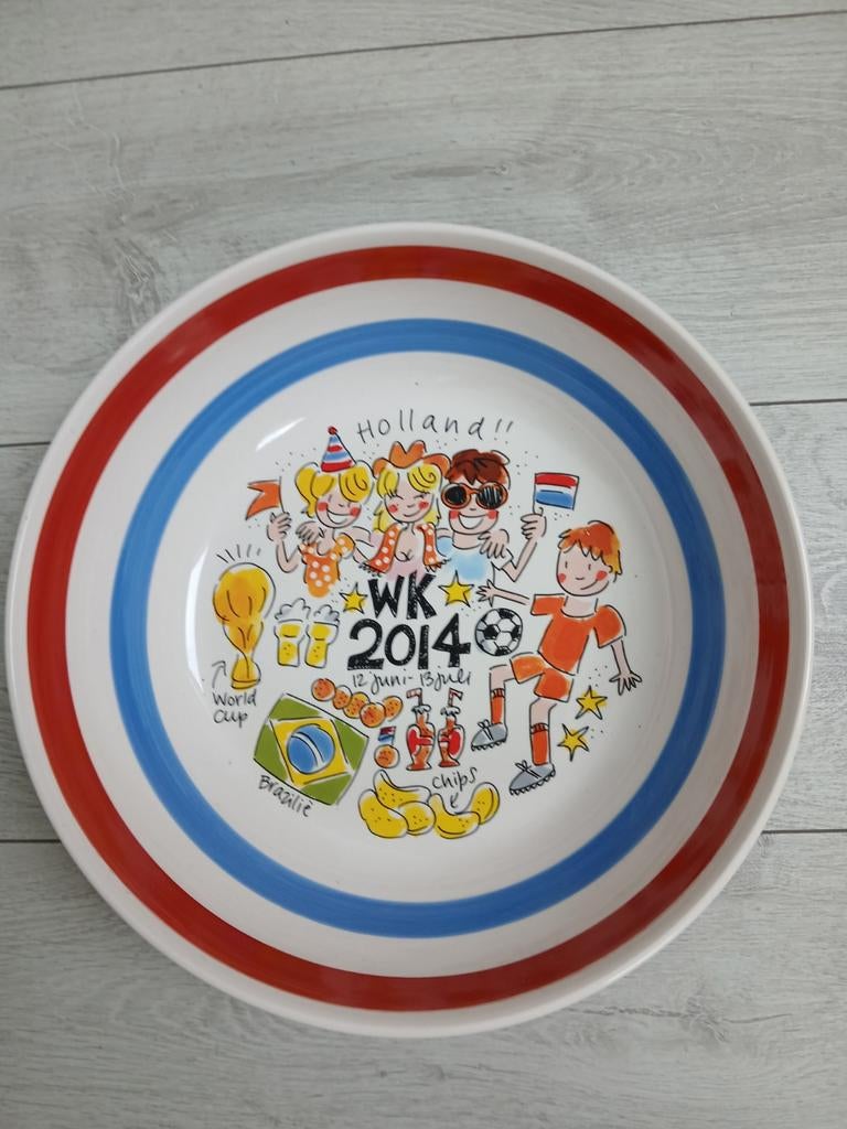 Blond Amsterdam grote WK schaal 2014, Ophalen, Blond Amsterdam, Aardewerk, Schaal of Schalen