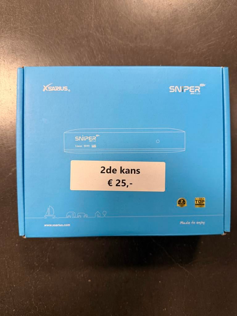 Xsarius Sniper HD OTT H.265 Linux Decoder - 2e kans, Ophalen of Verzenden, Zo goed als nieuw, Decoder