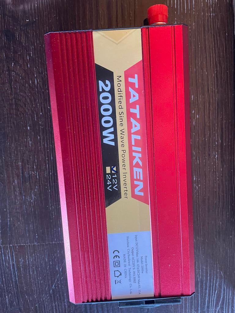 Omvormer nieuw 2000 watt Gemodificeerde sinus, Ophalen of Verzenden, Nieuw, Universele onderdelen