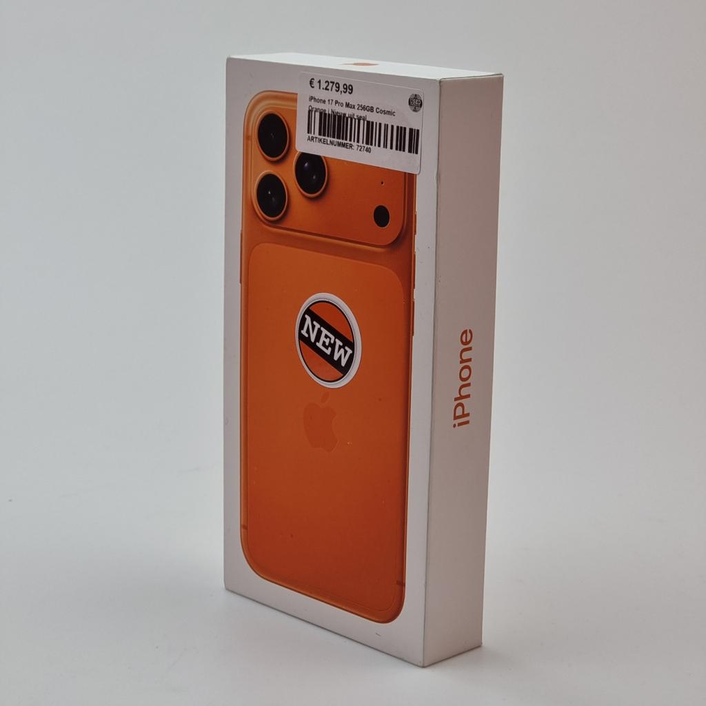 iPhone 17 Pro Max 256GB Cosmic Orange | Nieuw uit seal, Apple, Nieuw, Support@apple.com, One Apple Park Way
Cupertino, CA 95014
United States