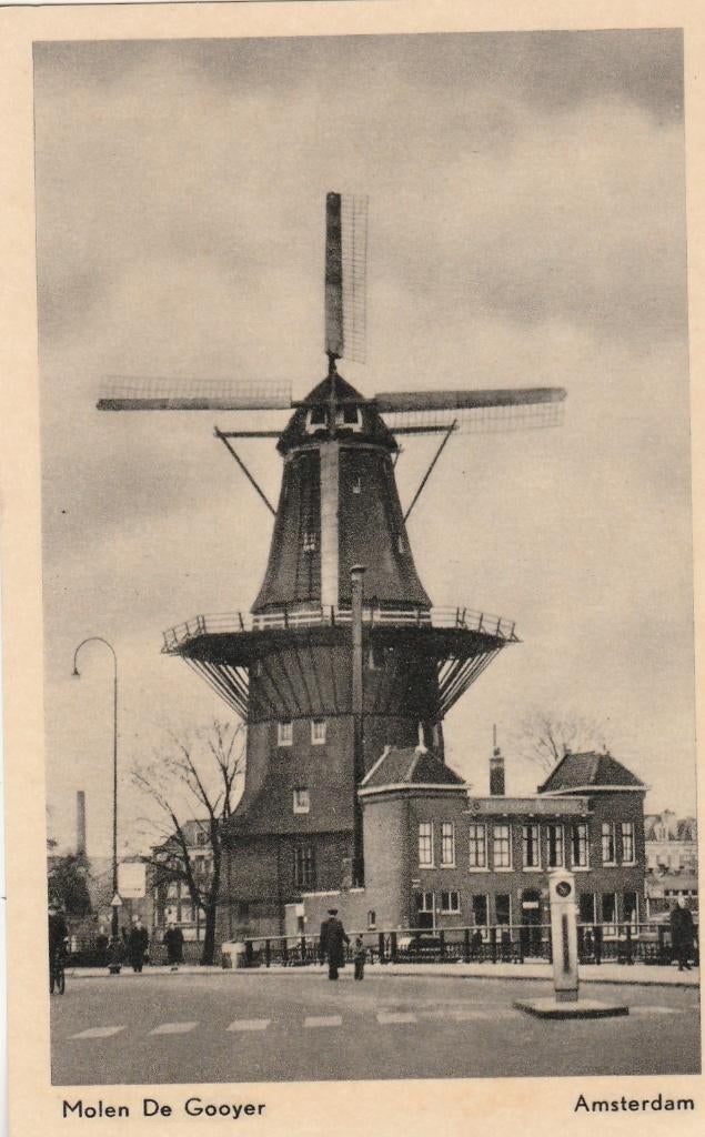 amsterdam- molen de gooyer, Ophalen of Verzenden, Noord-Holland