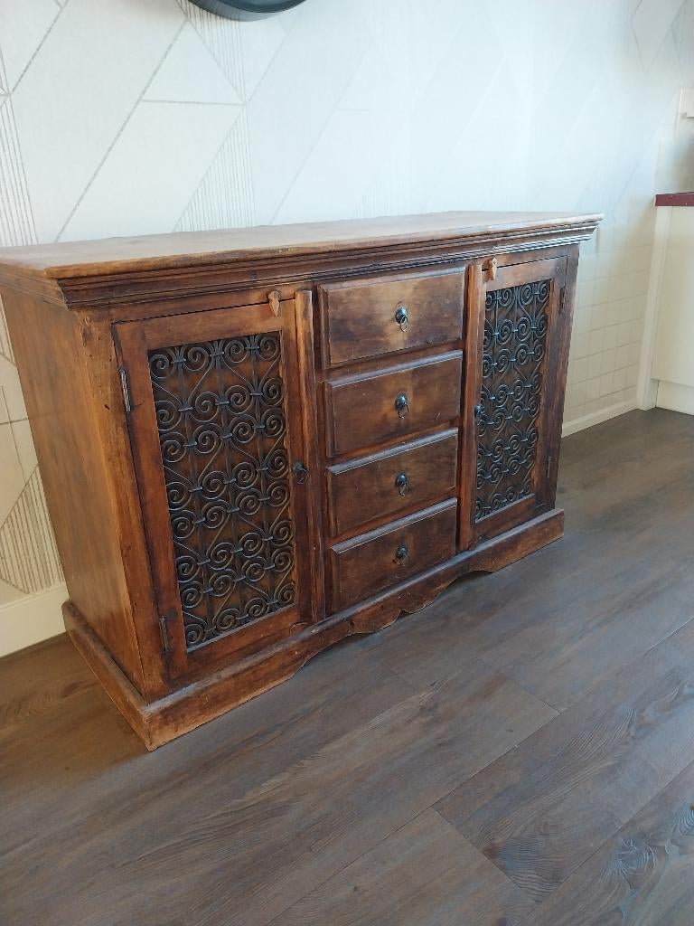 Teakhouten dressoir, Ophalen, Gebruikt, Teakhout, 200 cm of meer