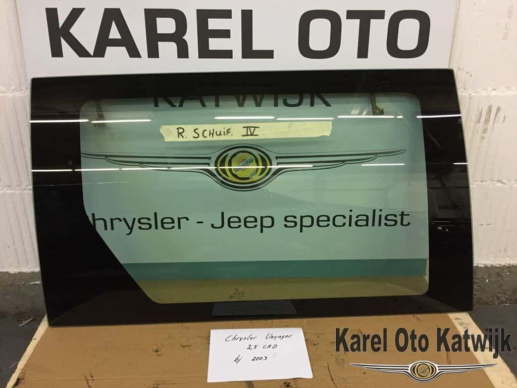 Raam schuifdeur rechts Chrysler Voyager + Grand Voyager, Auto-onderdelen, Ruiten en Toebehoren, Gebruikt, -, -, Ophalen of Verzenden