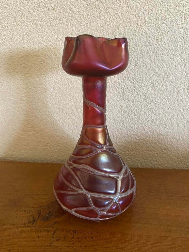 Johann Loetz - Pallme König Habel solifleur vaasje, Antiek en Kunst, Ophalen