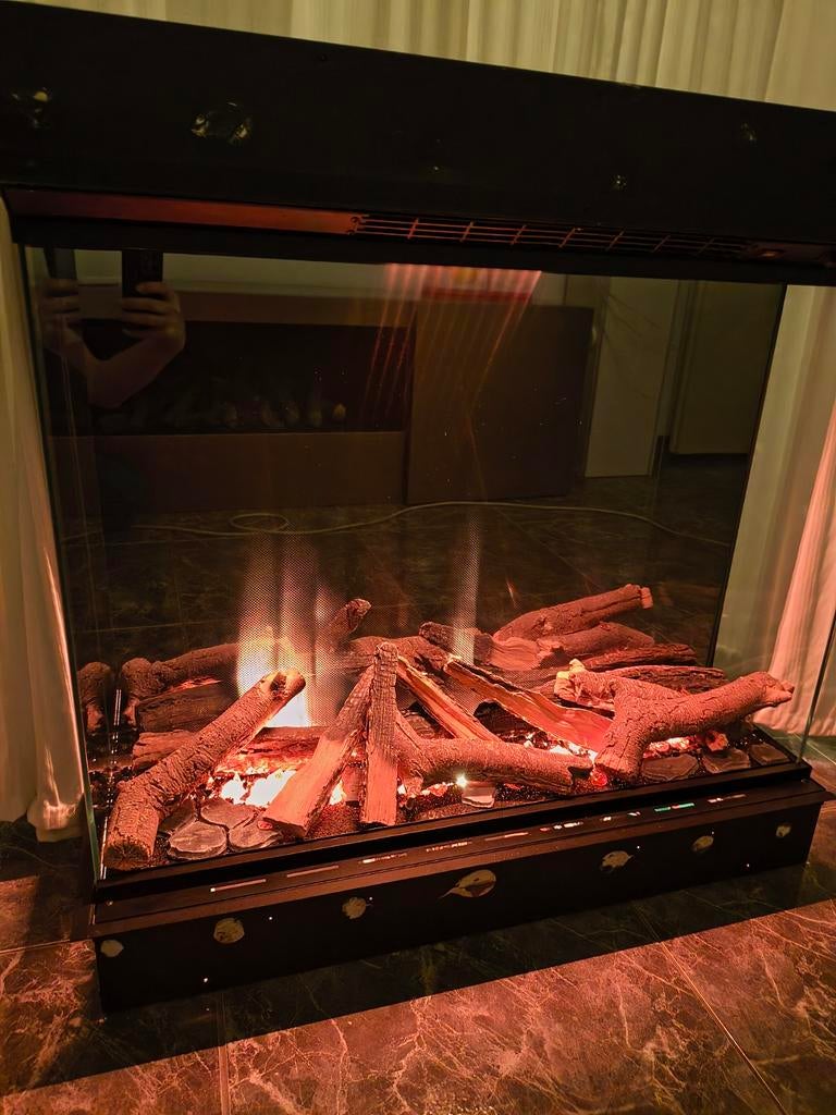 Prachtige elektrisch LED haard/kachel alle opties van Evonic, Ophalen of Verzenden, Zo goed als nieuw, Inbouwhaard, Elektrische haard