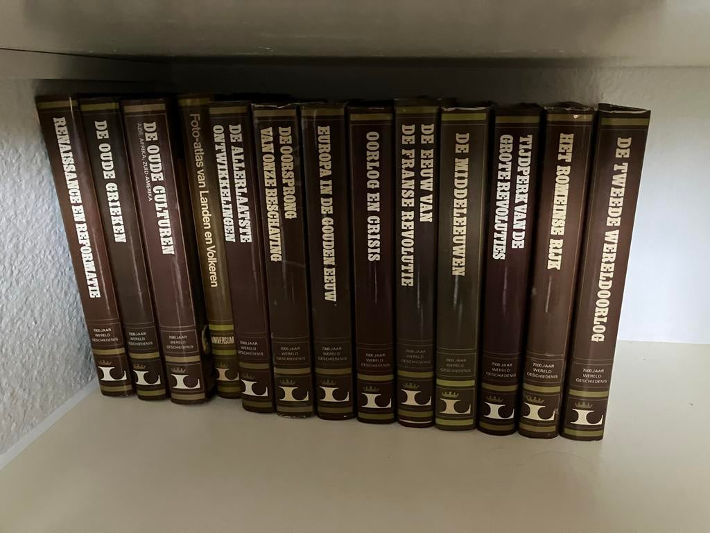 7000 Jaar Wereldgeschiedenis - Complete serie, Boeken, Ophalen, 20e eeuw of later, Gelezen, Overige gebieden