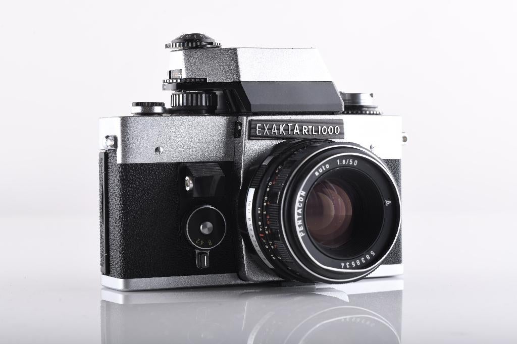 Exakta RTL1000 + Pentacon auto 50mm 1,8, Ophalen of Verzenden, Zo goed als nieuw, Spiegelreflex, Overige Merken