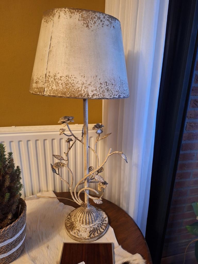 Brocante schemerlamp, Ophalen of Verzenden, Zo goed als nieuw, Minder dan 50 cm