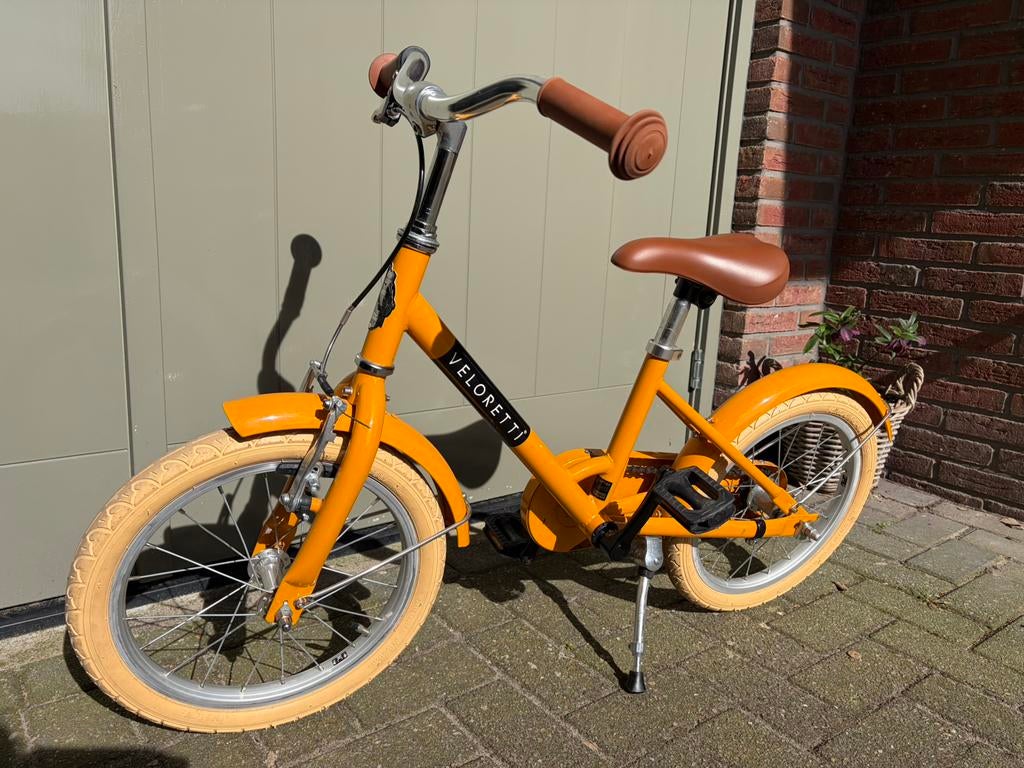Veloretti kinderfiets 16 inch bananoroma, Fietsen en Brommers, Fietsen | Kinderfietsjes, Ophalen, Zo goed als nieuw, 16 tot 20 inch