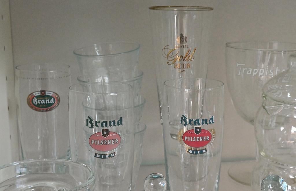 Bierglazen Brand, Amstel Gold, Verzamelen, Biermerken, Ophalen, Gebruikt, Glas of Glazen, Amstel