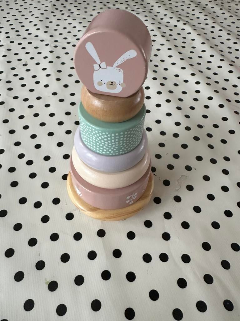 Little Dutch Houten Tuimelringpiramide / stapeltoren, Ophalen of Verzenden, Zo goed als nieuw, Overige typen