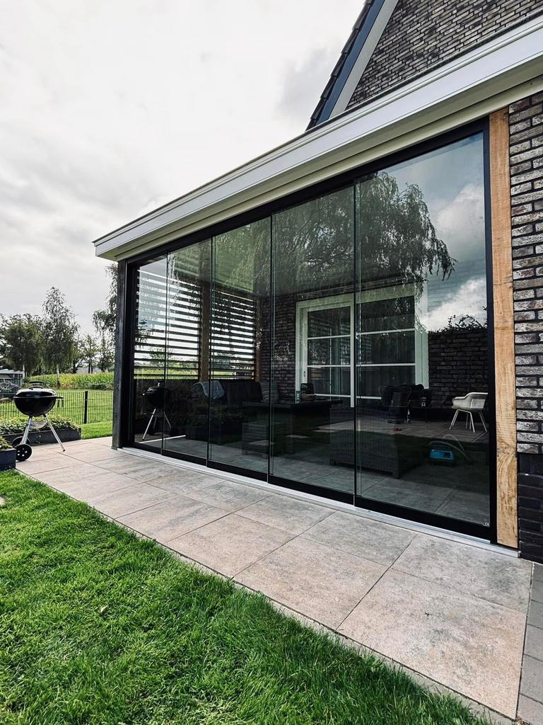 Glazen schuifwanden incl. Montage️, Ophalen, Nieuw, Veranda