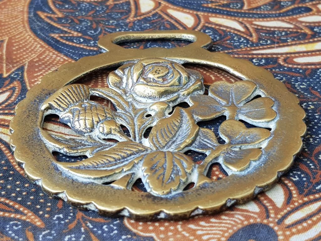 Antiek Engels kleppermannetje met Schotse roos en distel., Antiek en Kunst, Ophalen of Verzenden, Koper