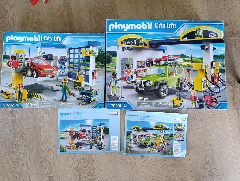 Playmobil City Life 70201 en 70202, Kinderen en Baby's, Speelgoed | Playmobil, Ophalen of Verzenden, Zo goed als nieuw