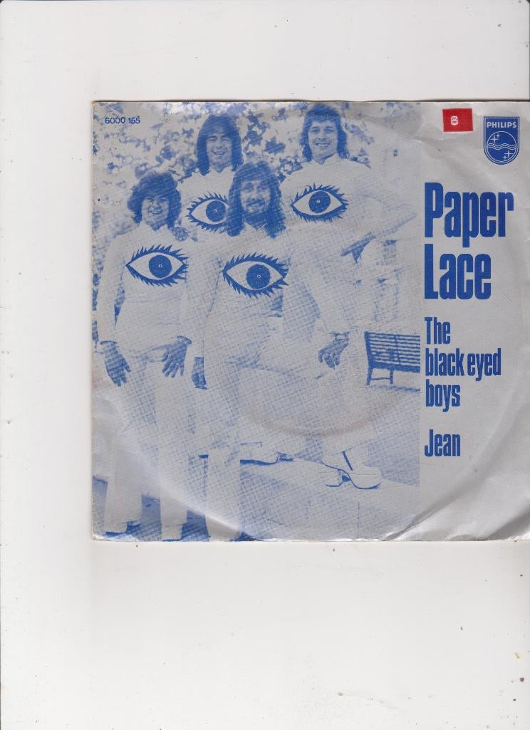 7" Single Paper Lace - The black eyed boys, Cd's en Dvd's, Vinyl Singles, Ophalen of Verzenden, Gebruikt, 7 inch, Pop
