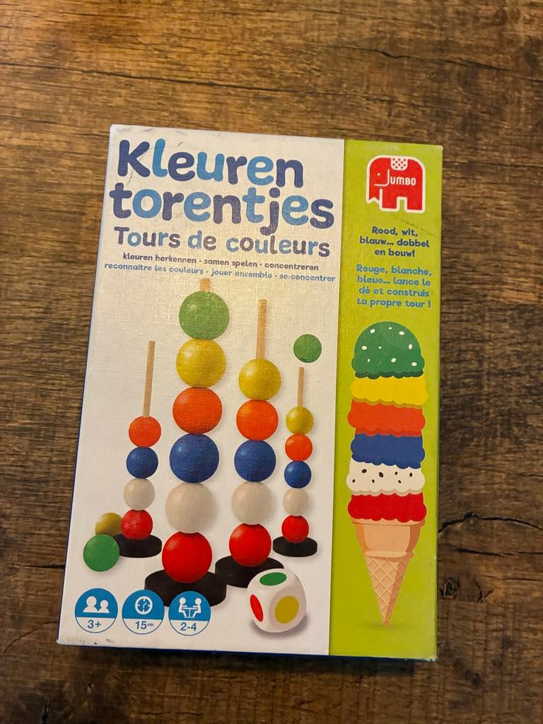 Kleurentorentjes Jumbo, Drie of vier spelers, Ophalen of Verzenden, Gebruikt