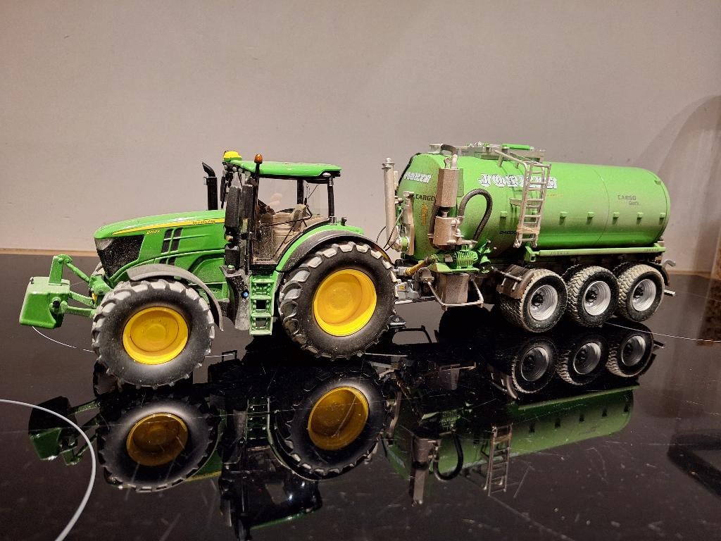 John Deere 6250R met Joskin Vacu Cargo, Ophalen of Verzenden, Zo goed als nieuw, Tractor of Landbouw, Overige merken