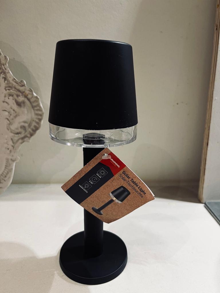 nieuw Grundig solarlamp tafellampje binnen op zonlicht 22 cm, Ophalen of Verzenden, Nieuw