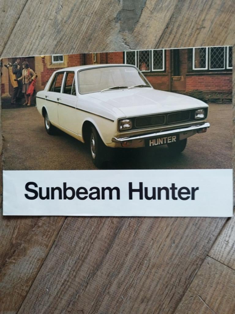Sunbeam Hunter brochure 1972 - Nederlands, Ophalen of Verzenden, Zo goed als nieuw, Overige merken, Chrysler Nederland Sunbeam