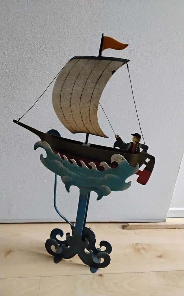 Authentiek Kinetisch Zeilboot Models bewegende Sculptuur, Ophalen