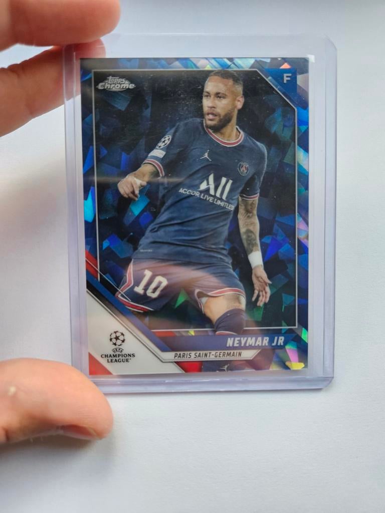 Neymar Jr. Topps Chrome Champions League Kaart, Ophalen of Verzenden, Nieuw, Buitenlandse clubs, Poster, Plaatje of Sticker