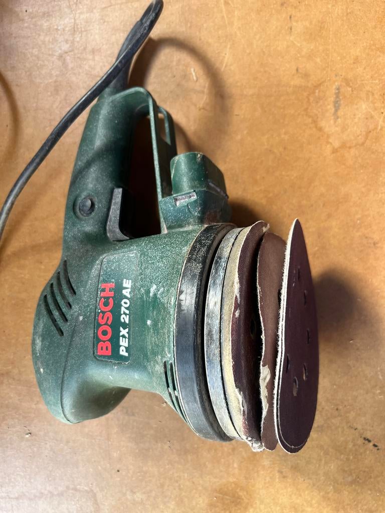 Bosch PEX 270 AE Excenterschuurmachine, Doe-het-zelf en Verbouw, Gereedschap | Schuurmachines, Gebruikt, Excentrische schuurmachine