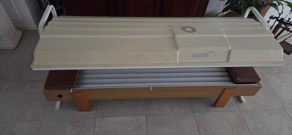 Hapro Zonnebank - Dubbelzijdig, Ophalen of Verzenden, Gebruikt, Zonnebank dubbelzijdig, 15 lampen of meer