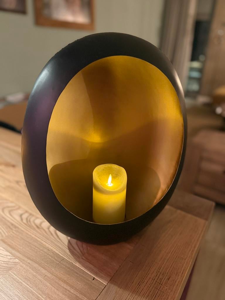 Ei kaarsenstandaard, Huis en Inrichting, Ophalen, Zo goed als nieuw, Overige materialen, Minder dan 25 cm