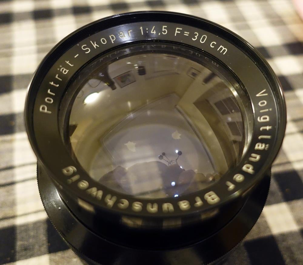 Zeldzame Voigtlander Portret Skopar Lens 30cm f4.5 uit 1947, Ophalen, 1940 tot 1960, Lens of Lenzen