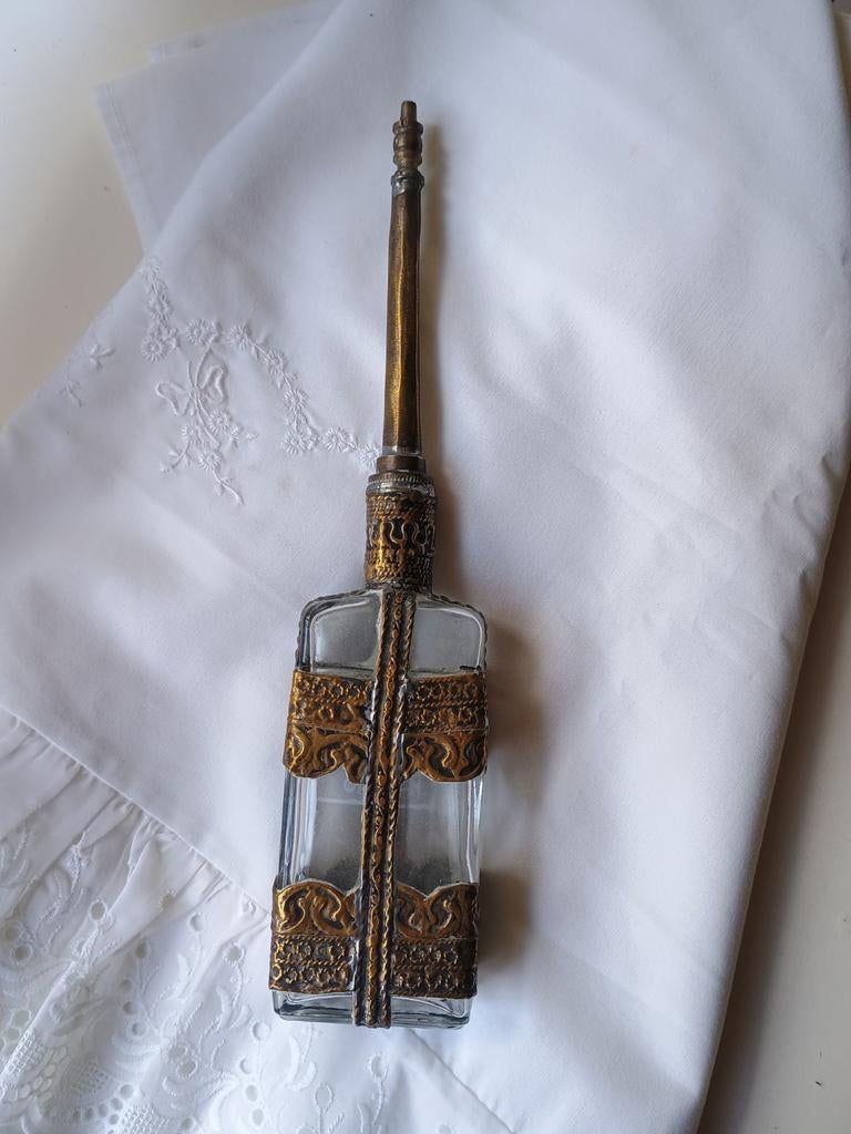 Marokkaanse parfumfles - rozenwater flesje, Ophalen of Verzenden