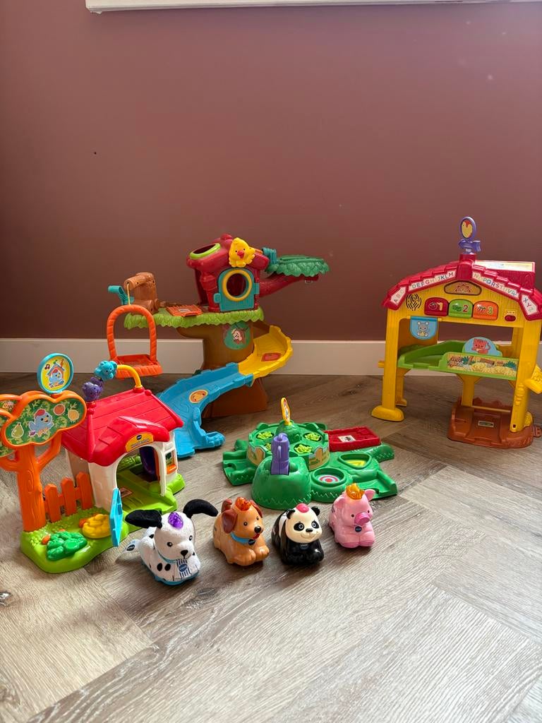 Vtech Zoef Zoef dieren en Toet Toet baan, Ophalen, Gebruikt, 6 maanden tot 2 jaar