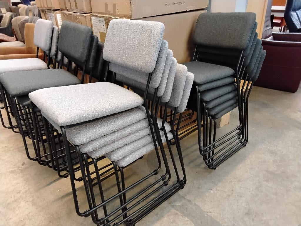 Eetstoelen 50= per stuk ( 4 voor 150=) Twee kleuren leverbr., Ophalen, Nieuw, Vijf, Zes of meer stoelen, Stof